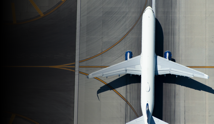 Aviation Airplane Overhead View