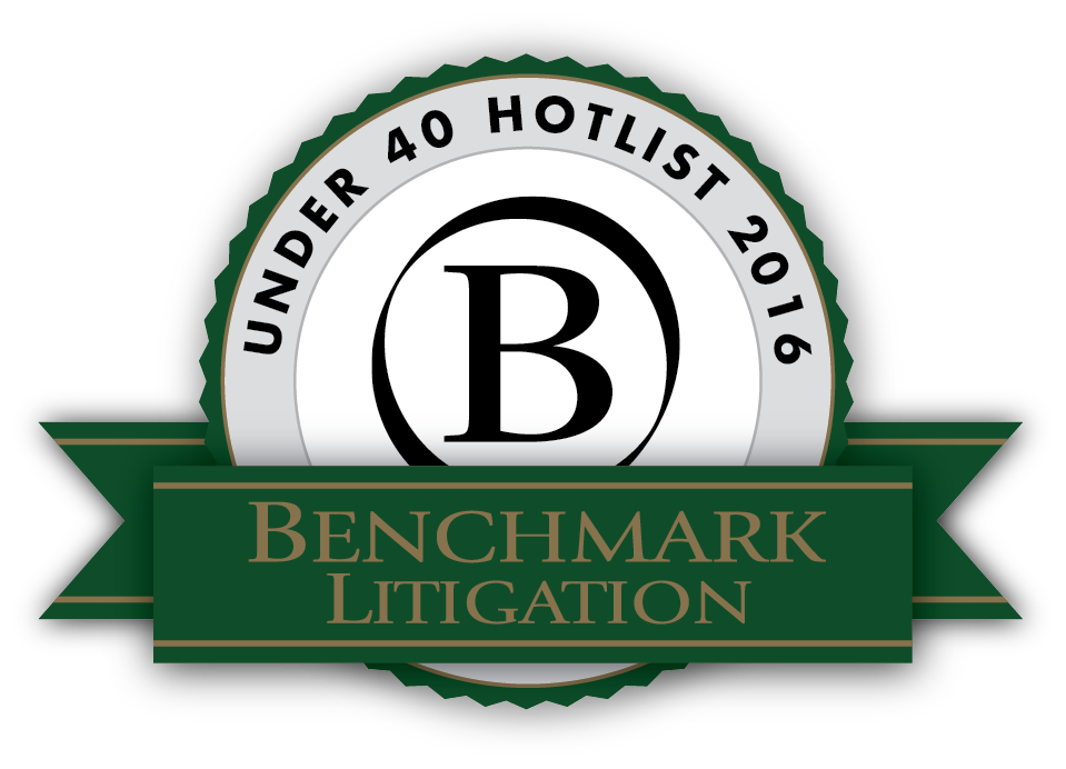 Under 40 Hot List 2016 Award Badge