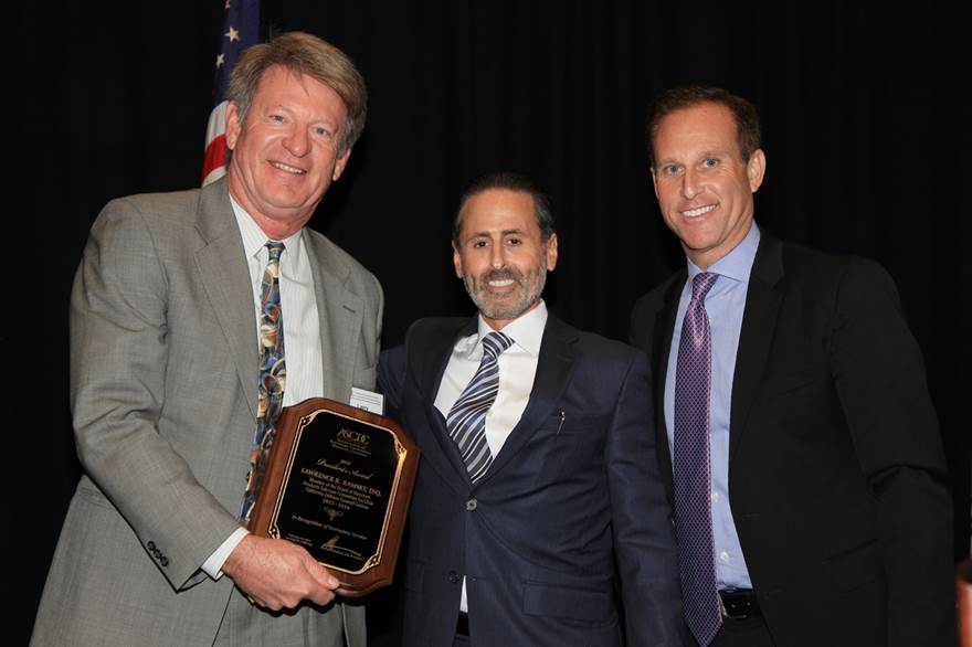 Larry Ramsey presented with ASCDC President's Award by Mike Schonbuch and Glenn Barger