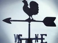 weathervane black and white